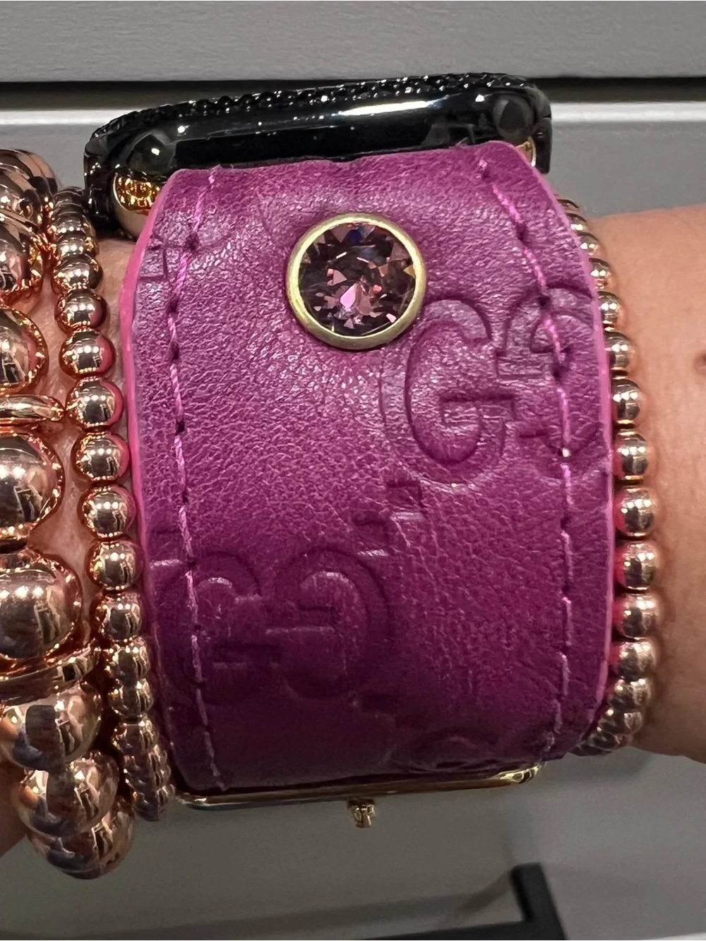 Gucci purple Spark*l band for Apple Watch - Picture 1 of 4